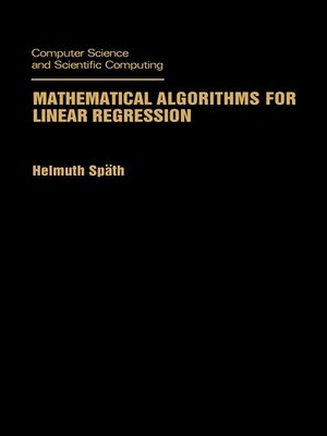 cover image of Mathematical Algorithms for Linear Regression